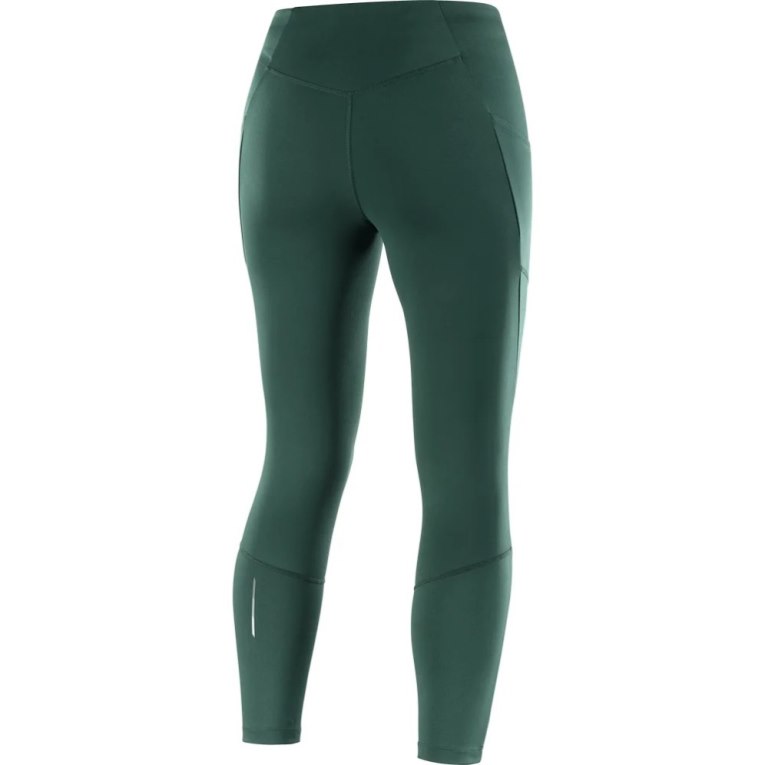 Green Salomon Cross Run 25'' Women's Running Tights | PH 46581Z